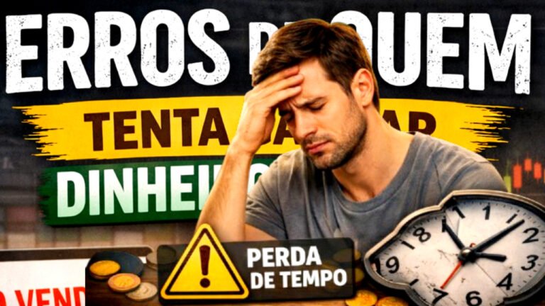 Os Maiores Erros de Quem Tenta Ganhar Dinheiro Online (E Como Evitar Cada Um Deles)