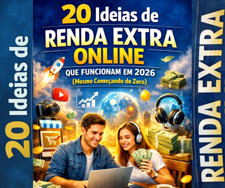 20 Ideias de Renda Extra Online que Funcionam em 2026 (Mesmo Começando do Zero)