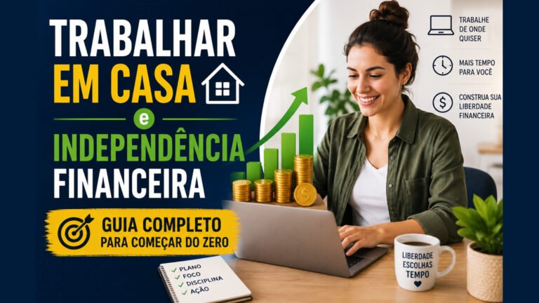 Trabalhar em Casa e Independência Financeira: Guia Completo Para Começar do Zero
