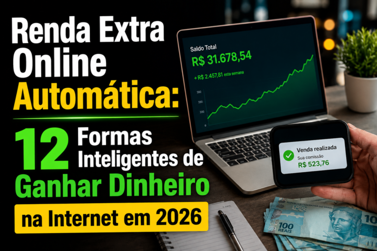 Renda Extra Online Automática: 12 Formas Inteligentes de Ganhar Dinheiro na Internet em 2026