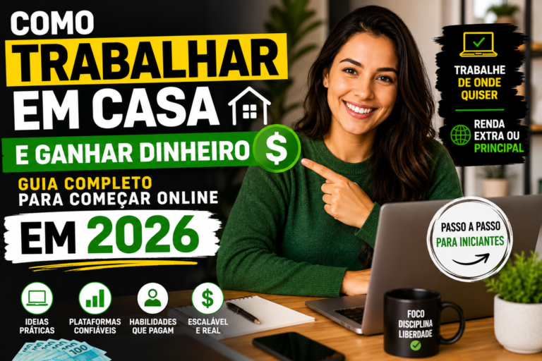 Como Trabalhar em Casa e Ganhar Dinheiro: Guia Completo Para Começar Online em 2026