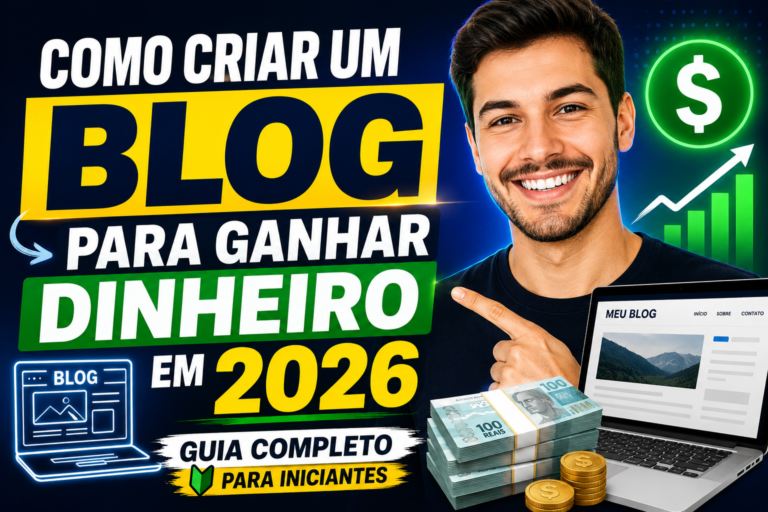 Como Criar um Blog Para Ganhar Dinheiro em 2026: Guia Completo Para Iniciantes