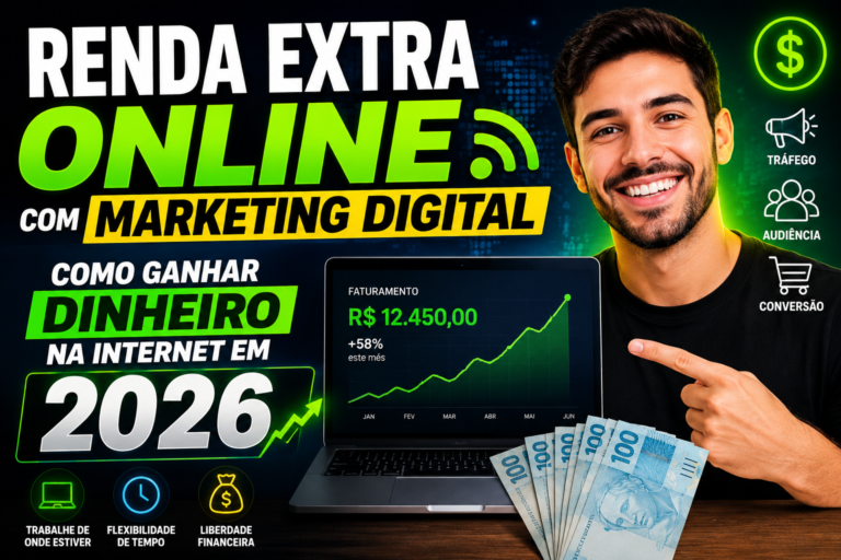 Renda Extra Online com Marketing Digital: Como Ganhar Dinheiro na Internet em 2026