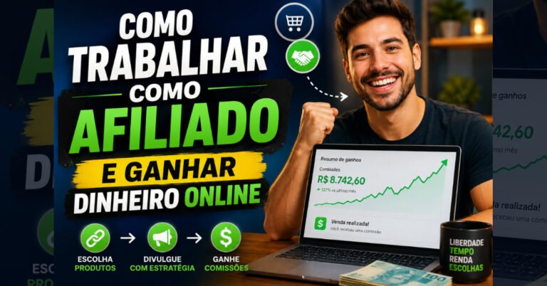 Como Trabalhar Como Afiliado e Ganhar Dinheiro Online