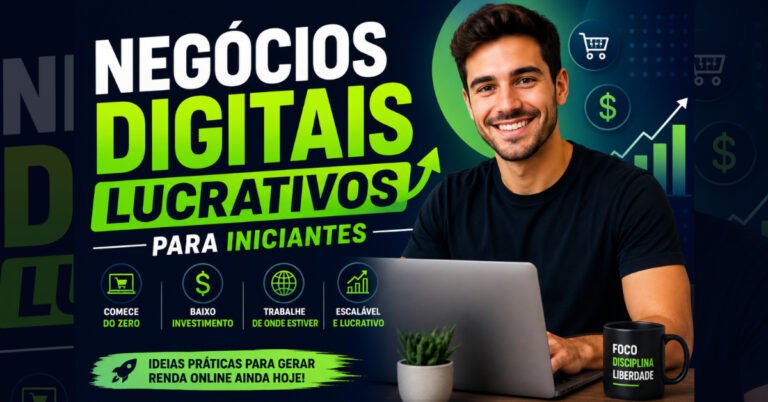 Negócios Digitais Lucrativos para Iniciantes
