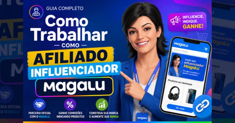 Como Trabalhar Como Afiliado Influenciador Magalu
