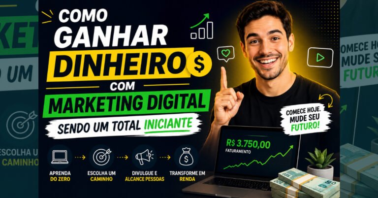 Como Ganhar Dinheiro Com Marketing Digital Sendo um Total Iniciante
