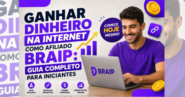 Ganhar Dinheiro na Internet Como Afiliado Braip: Guia Completo para Iniciantes