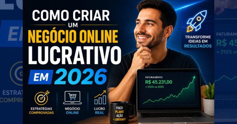 Como Criar um Negócio Online Lucrativo em 2026