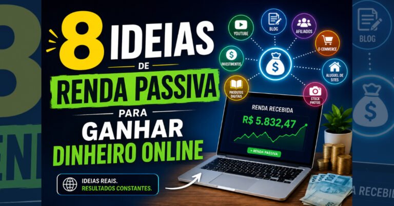 8 Ideias de Renda Passiva para Ganhar Dinheiro Online