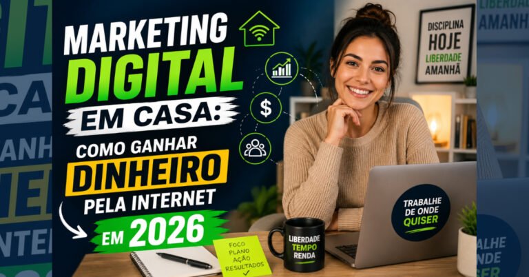 Marketing Digital em Casa: Como Ganhar Dinheiro Pela Internet em 2026