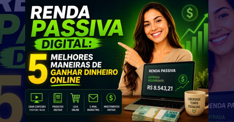 Renda Passiva Digital: 5 Melhores Maneiras de Ganhar Dinheiro Online