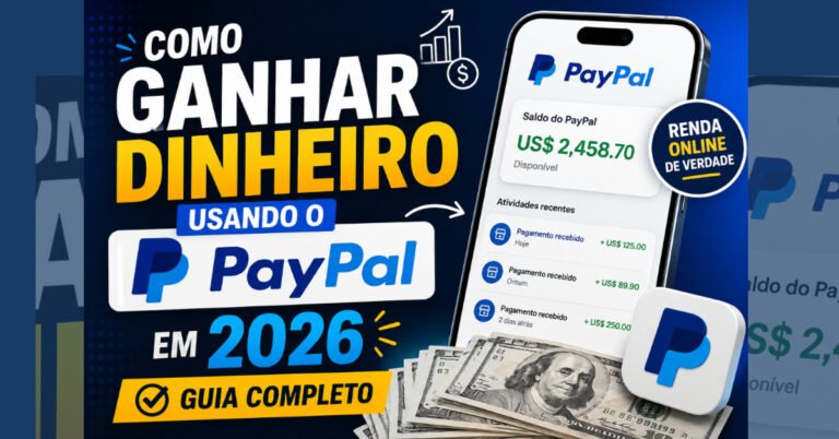 Como Ganhar Dinheiro Usando o PayPal em 2026: Guia Completo
